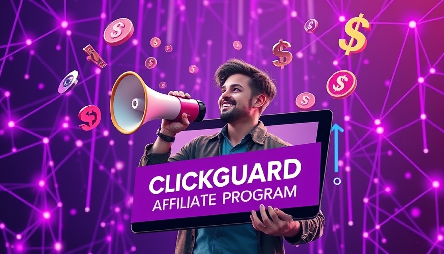 Affiliate marketing strategies for PPC agencies, digital illustration with ClickGUARD program.