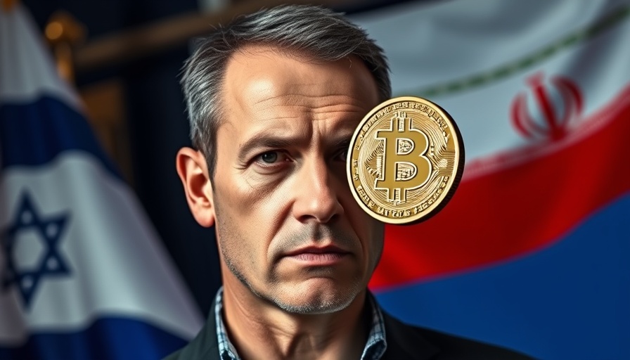 Crypto market changes highlighted in image with man and flags.