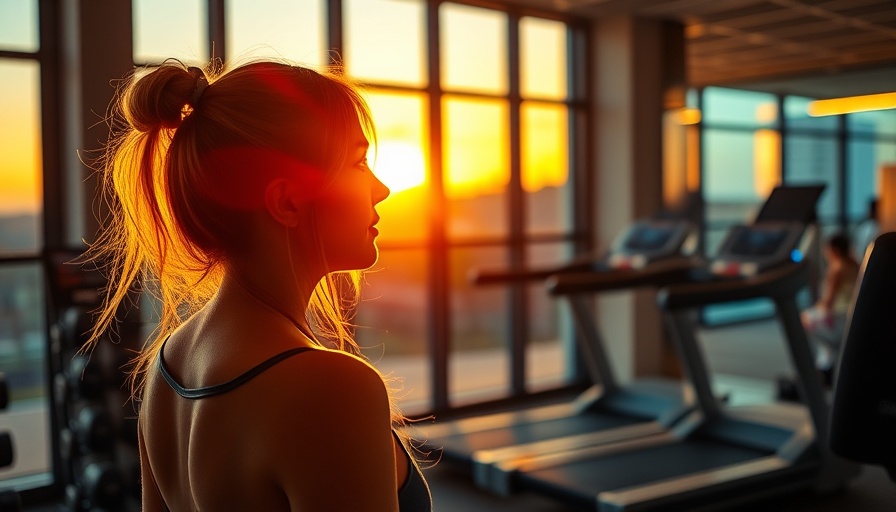 Finding joy in everyday moments with vibrant sunset and gym view.