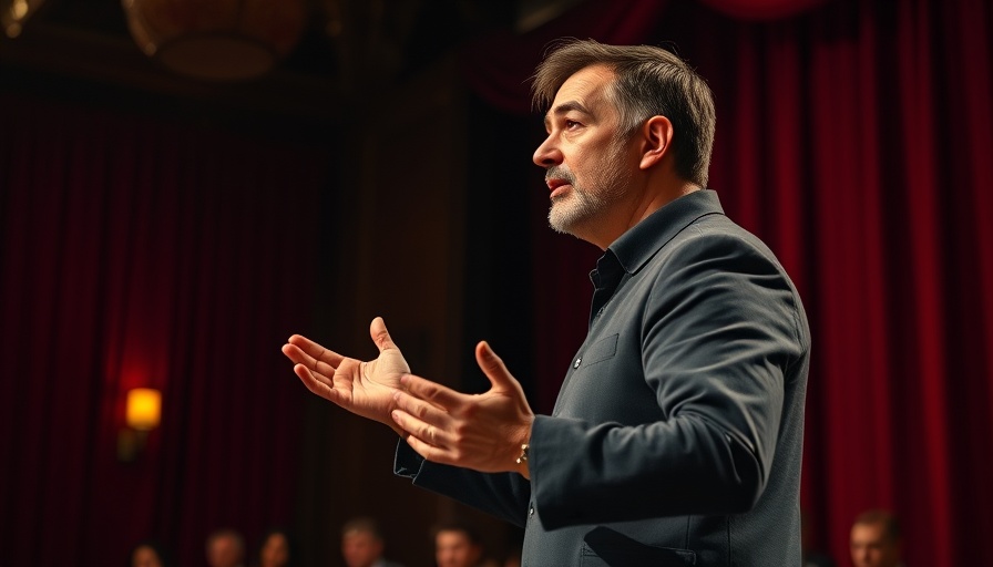 Why Do We Exist - engaged speaker on stage.