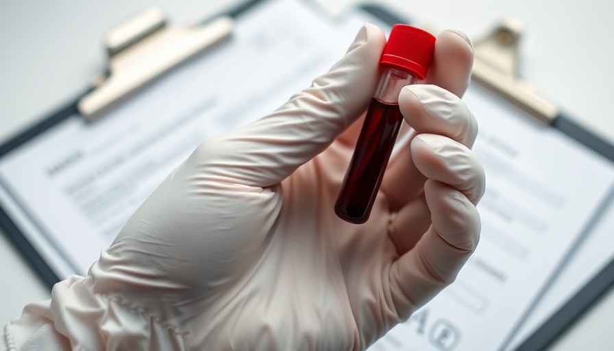 Blood test sample for dementia REM sleep behavior disorder analysis.