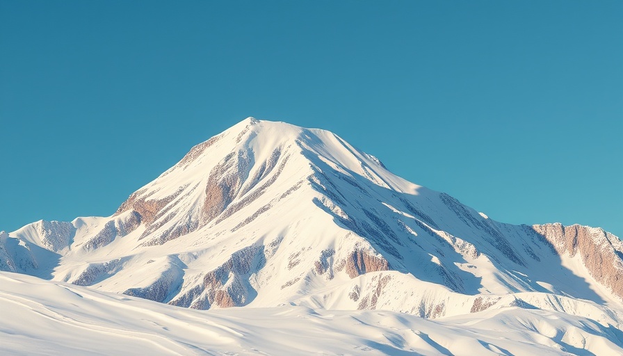 Majestic snowy mountain peak showcasing mindfulness and mental health strategies