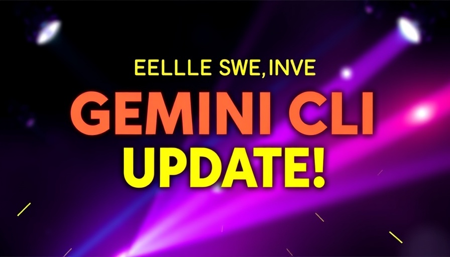 Gemini CLI Update excitement showcased with bold text.