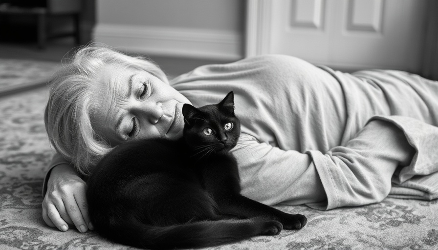 Elderly woman on carpet with cat, Rosalind Fox Solomon photography legacy.