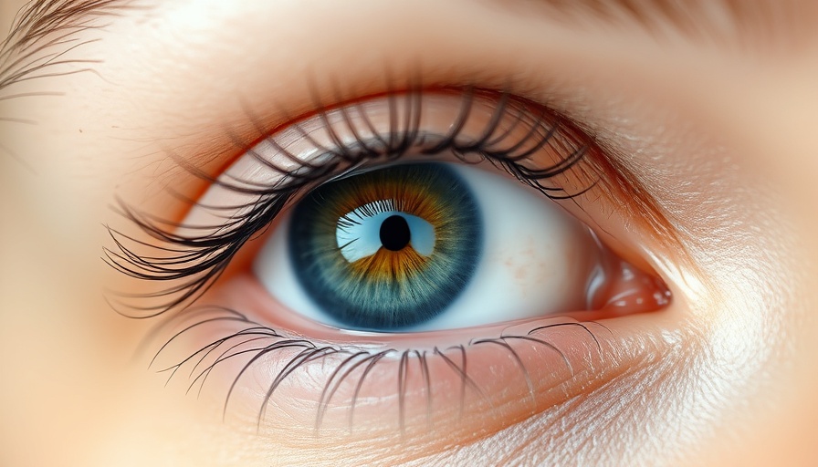 Close-up of a healthy eye illustrating eye health and common surgery options.