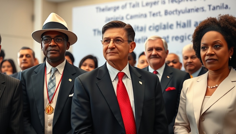 Madagascar political figures at an official event.