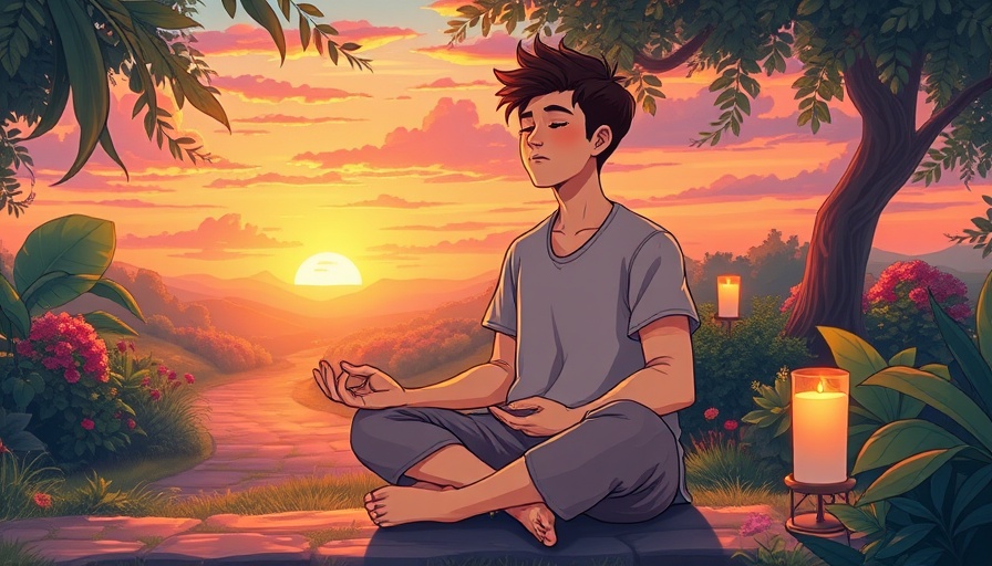 Mindfulness rituals for uncertainty depicted with serene meditation in nature