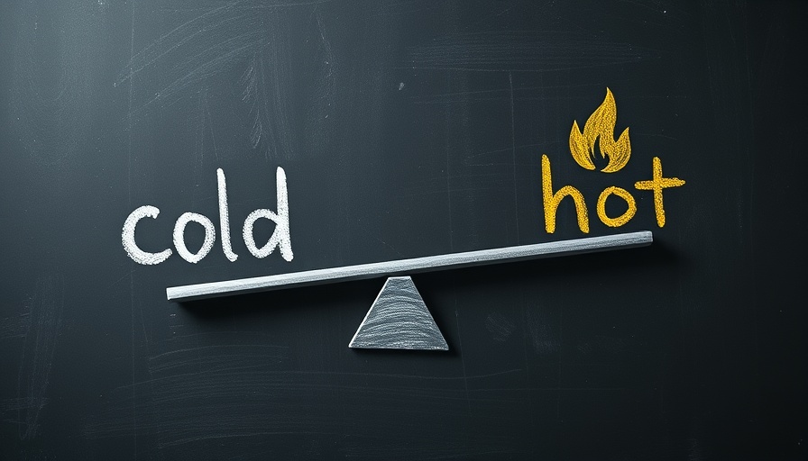 Chalk seesaw illustrating contrast between cold and hot, representing Fearful-Avoidant Attachment Triggers.