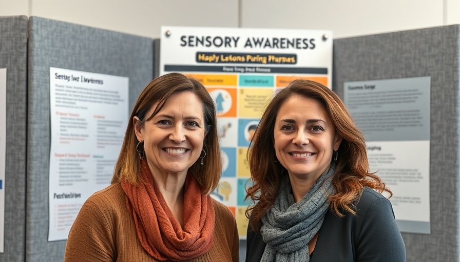 Women at sensory diversity poster, related to anxiety disorders.