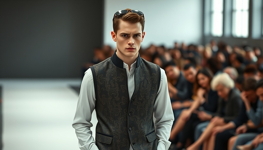 Model showcasing sustainable fashion trends on Dior Spring 2026 runway.