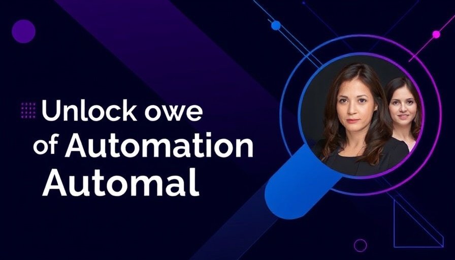 HubSpot Automation Strategy graphic with abstract design and two female portraits.