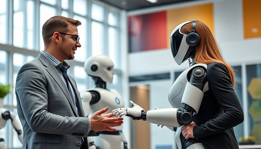 AI Consumer Intelligence in CPG discussion with humanoid robot.