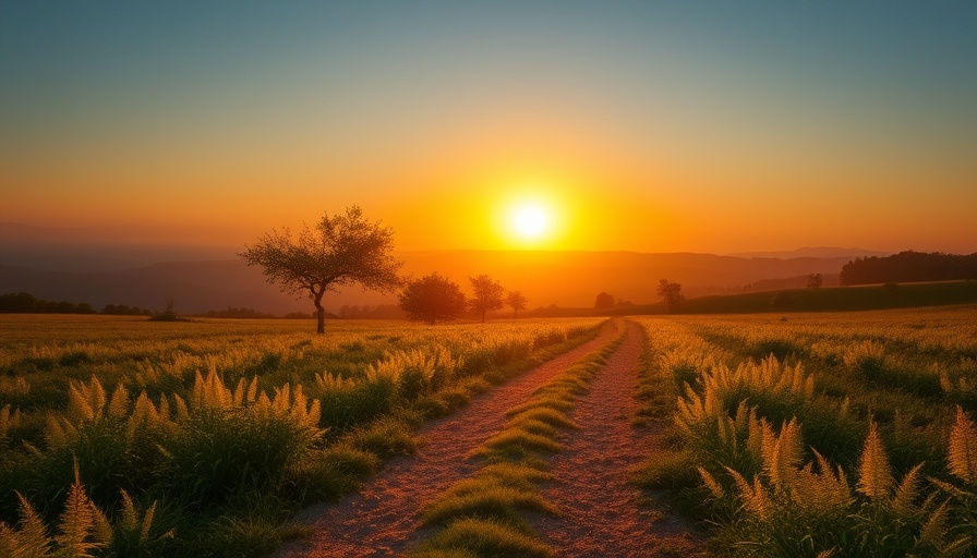 Hopeful sunrise over serene landscape symbolizing substance abuse recovery.