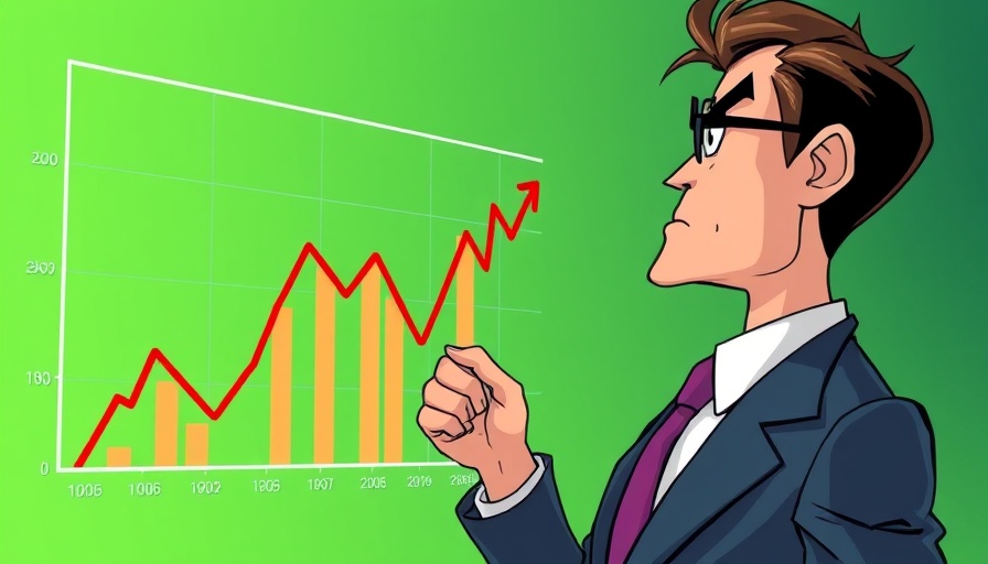Elon Musk buying Bitcoin news graphic with chart and character.