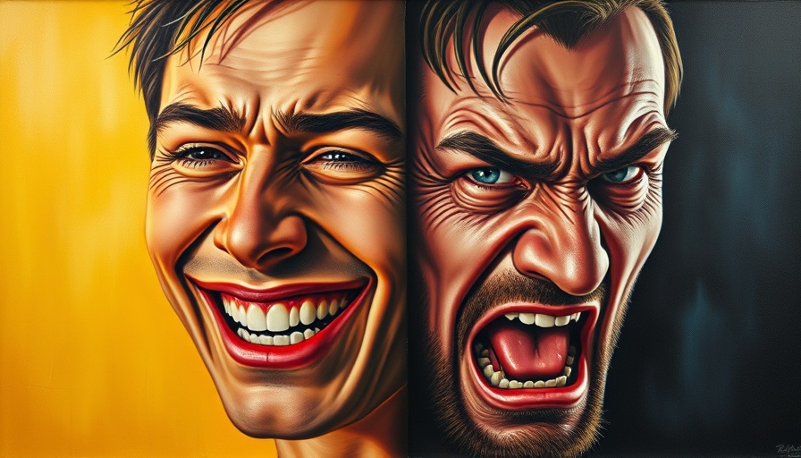 Illustration of toxic friendships and narcissism with dual faces.