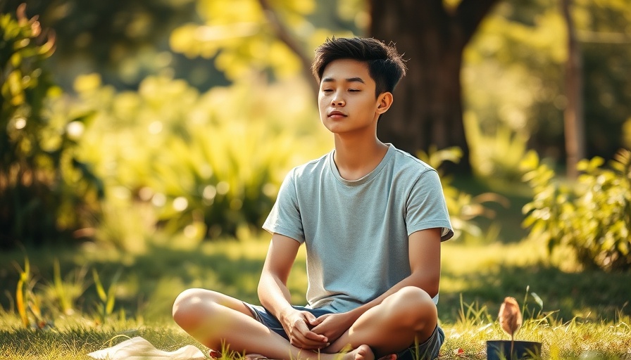 Person in meditation, illustrating substance abuse recovery in nature.