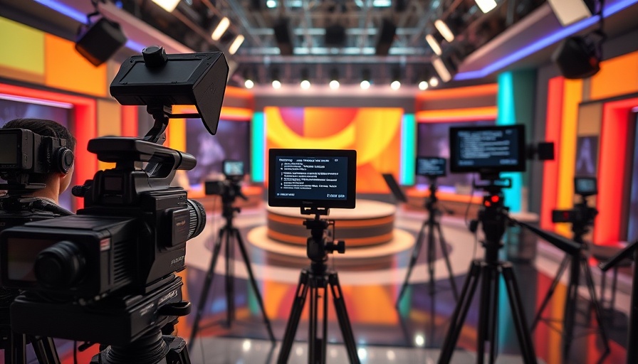 Studio-grade script scrolling on Apple devices in a modern studio.