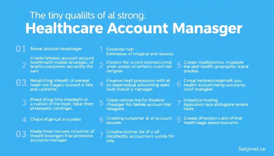 Infographic on healthcare BPO account management qualities.