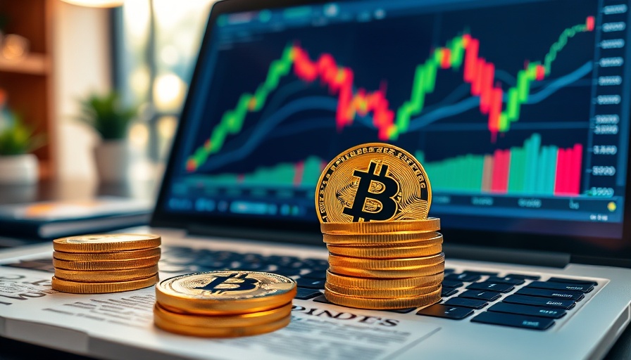 Bitcoin price levels for investors, coins on newspaper.