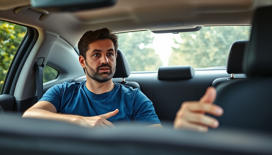 Man discussing Bitcoin black swan event in a car.