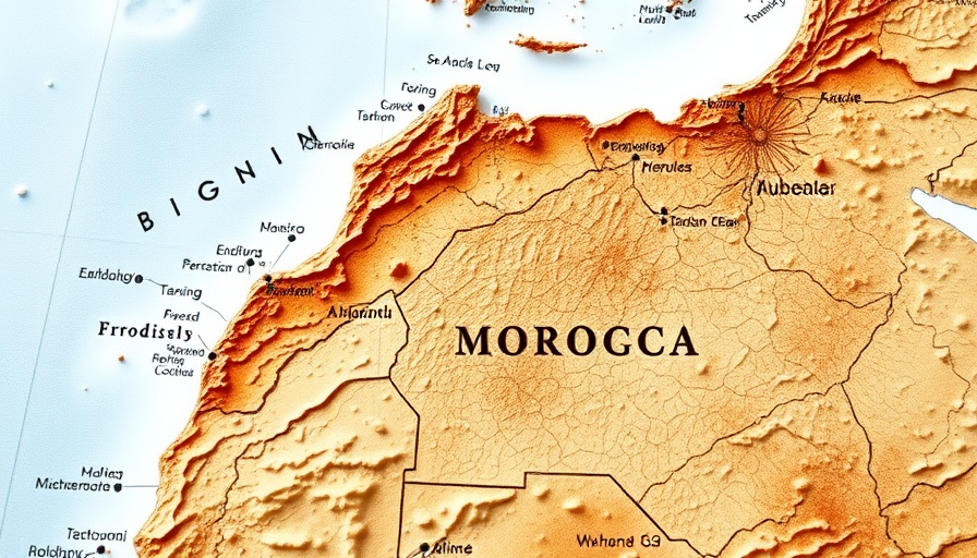 Moroccan map error highlighting CAF region confusion