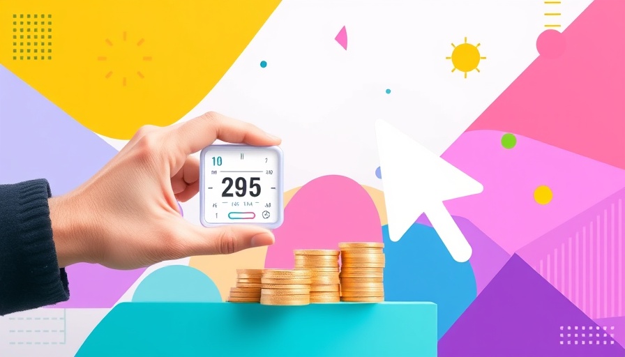 AI in digital marketing concept with timer and cursor image