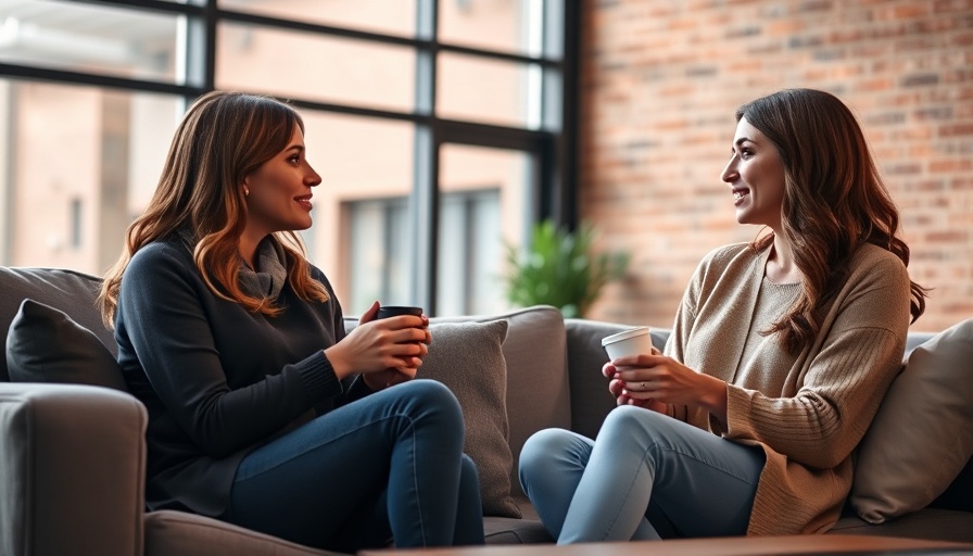 Two women having an intimate conversation fostering loyalty indoors.