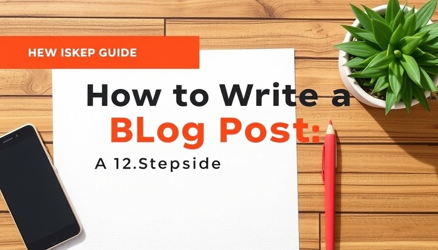 How to Write a Blog Post: A 12-Step Guide