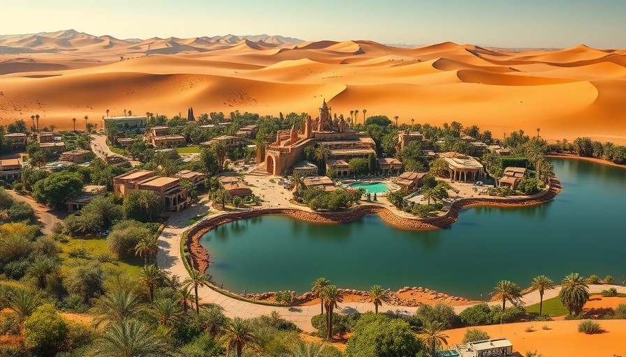 Huacachina Peru travel adventures: Oasis town surrounded by desert dunes.