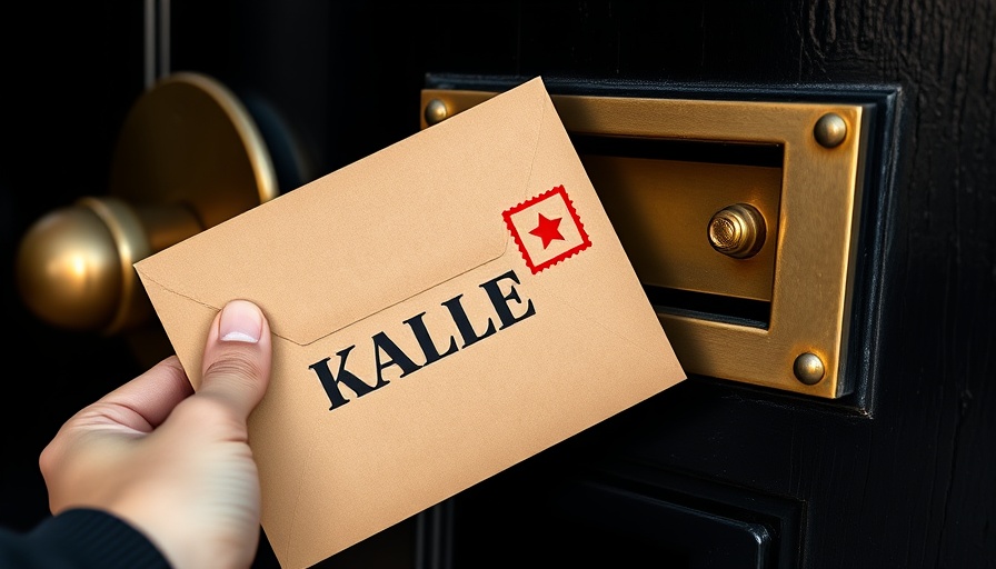 Envelope with message suggesting psychedelics and mental health treatment benefits.