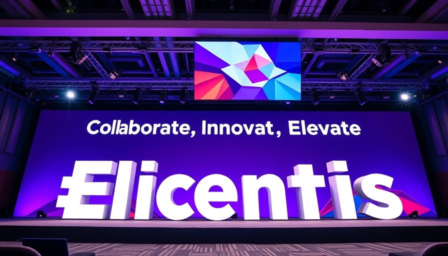 Quality Engineering Redefined at Tricentis India Event stage setup.