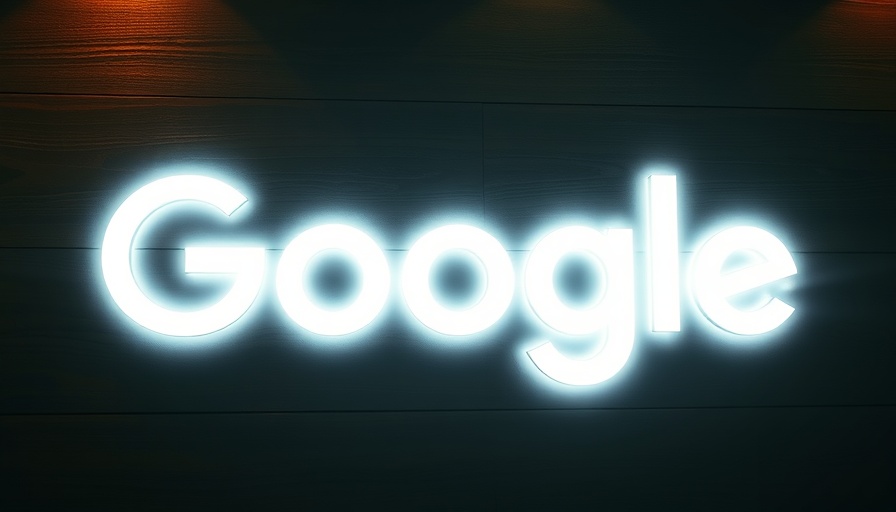 Luminous Google logo representing AI in digital marketing.