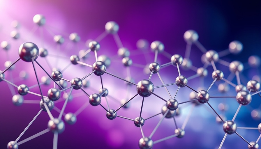 Abstract network of metallic spheres representing account-based marketing strategies.