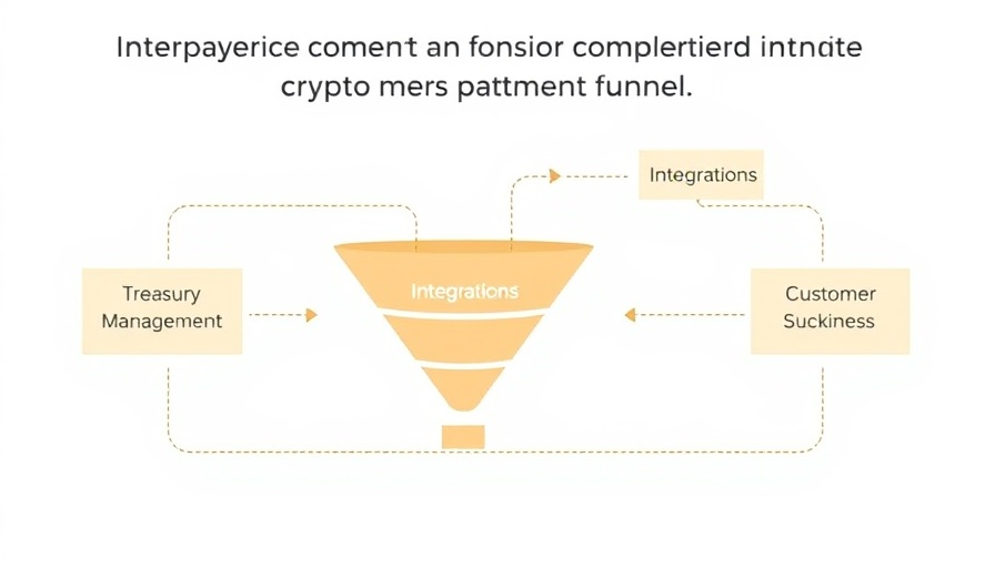 Diagram of enterprise considerations for crypto payment funnels