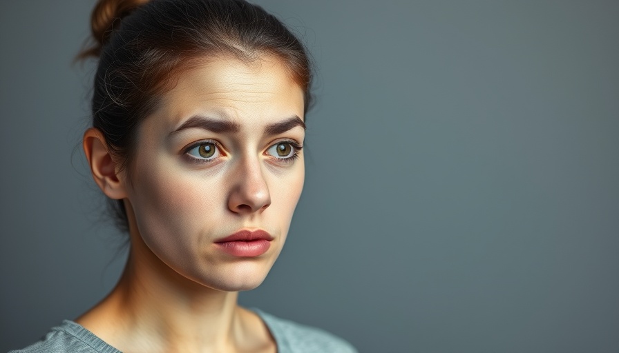 Young woman with Bell's Palsy symptoms showing facial asymmetry.