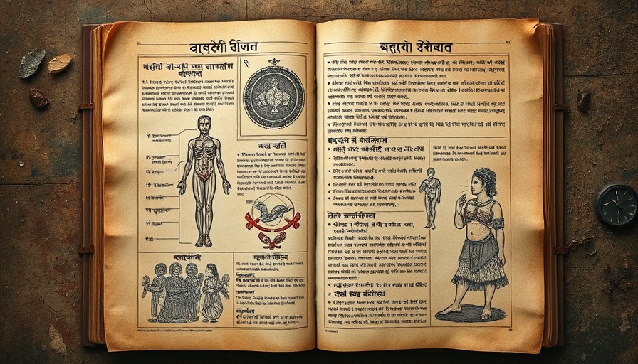 Ancient medical script with illustrations and annotations.