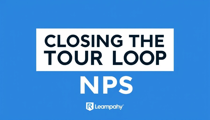 Closing the loop in NPS graphic with text and logo.