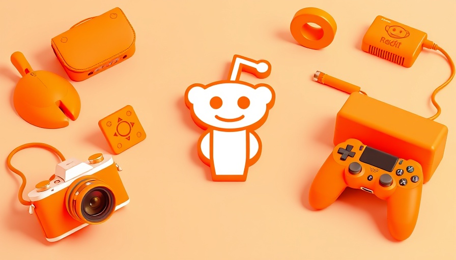 CTR numbers normal in 2025: Reddit logo with orange 3D objects.