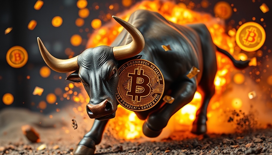 Dramatic bullish Bitcoin market illustration with a $120,000 forecast.