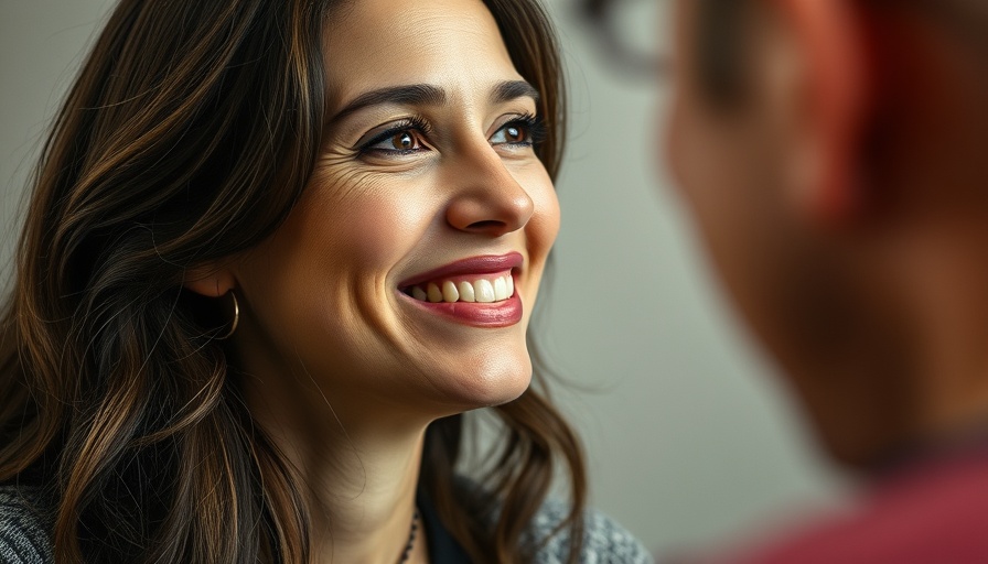 Thoughtful woman discussing mental health solutions in a close-up.