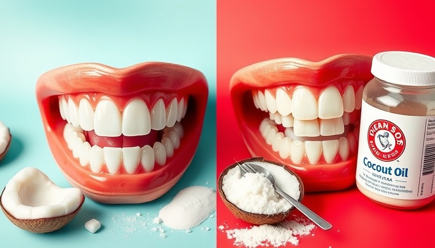 Natural oral care concept highlighting teeth whitening and germ prevention.