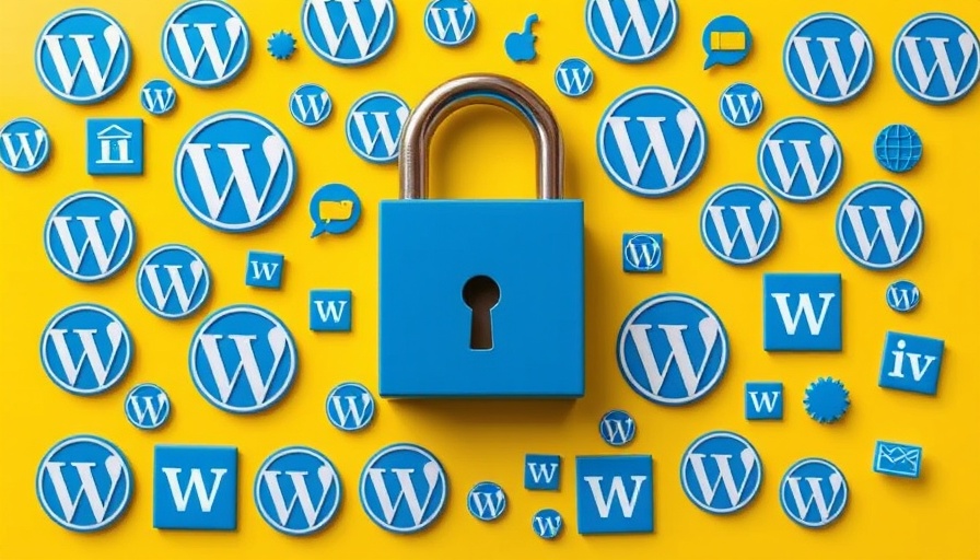 Collage with WordPress icons and security lock emphasizing JSON API User Endpoint Security