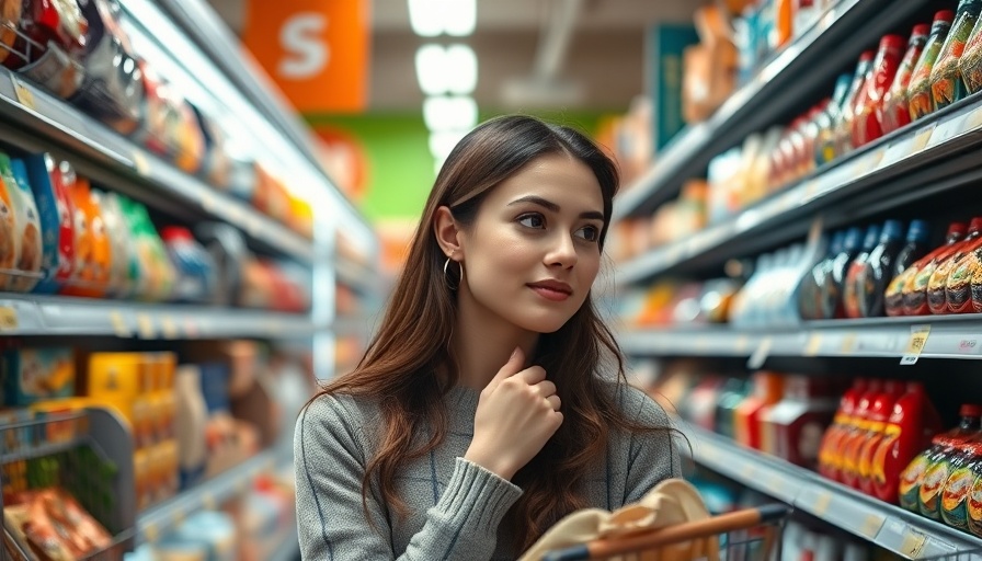 Managing Customer Loyalty in Economic Pressure highlighted in supermarket scene.