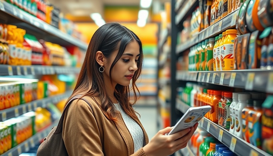 Customer Loyalty in Economic Pressure: Woman shopping thoughtfully in supermarket.