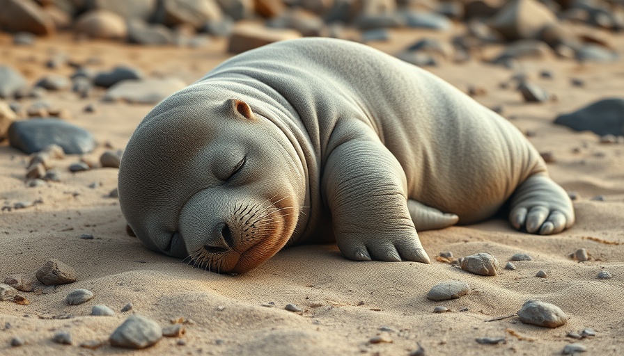 Elephant seal on a South African beach, South Africa travel destinations.