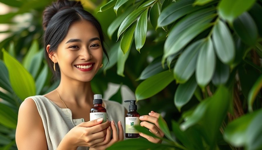 Wellness branding strategies 2025 with smiling woman and natural products.