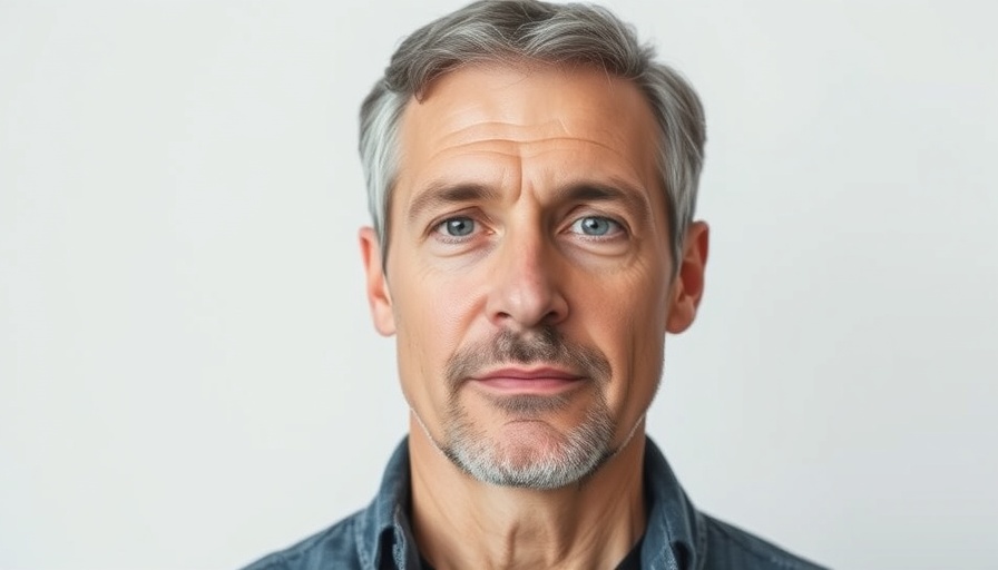 Portrait of a middle-aged man related to multi-morbidity healthcare systems