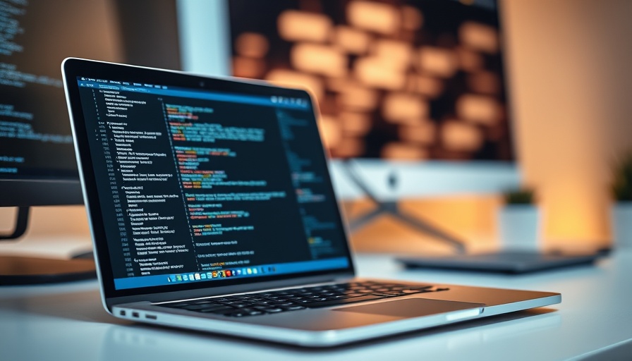 Laptop displaying code for seamless file transfer between Android and Linux.