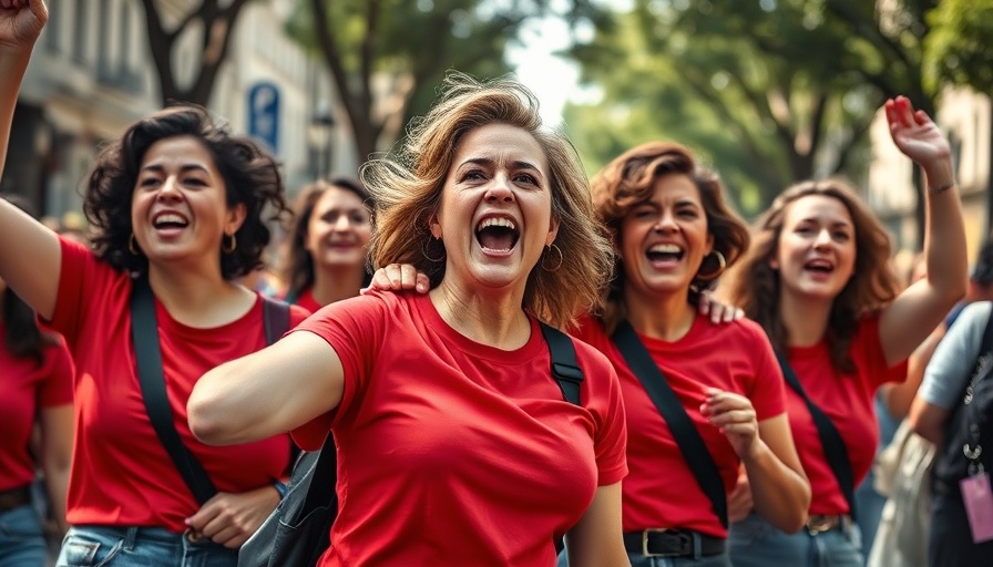 Group of women protesting for service delivery in South Africa