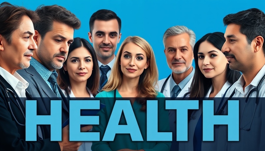 Collage of professionals and health warning with swollen leg.